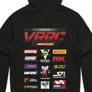 VRRC Sponsor hoodie back